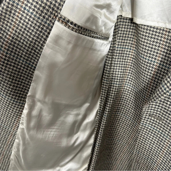 Vintage Brooks Brothers houndstooth blazer, 40L, wool/silk blend, office - Picture 3 of 9